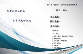 創(chuàng  )新創(chuàng  )業(yè)計劃書(shū)封面頁(yè)模式