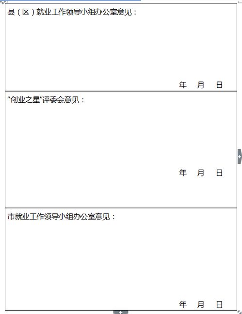 校內創(chuàng  )新創(chuàng  )業(yè)之星申請表