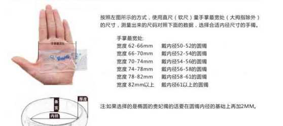 金鐲子手圍怎么量,買(mǎi)手鐲怎么測量手的大小圖5