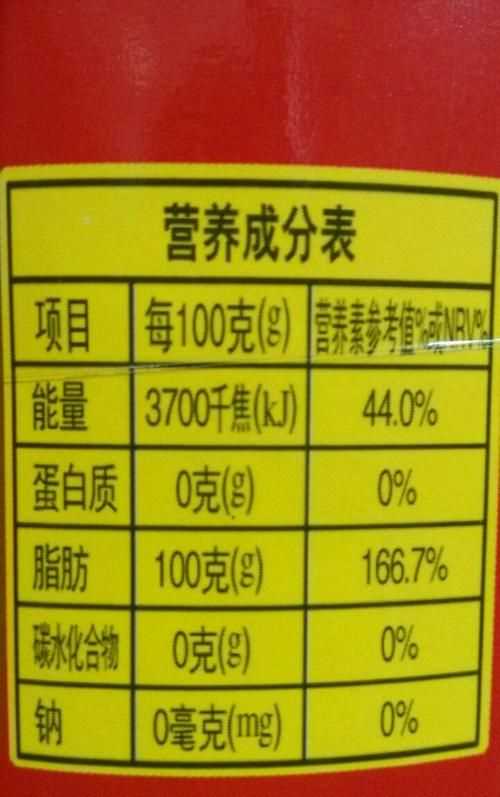 食品的營(yíng)養成分表怎么算的
