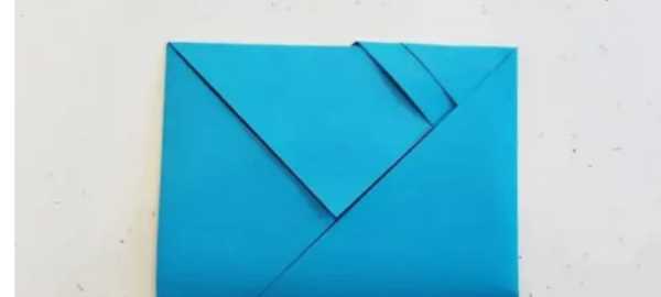 信封的折法,信封怎么折 手工折紙視頻圖10