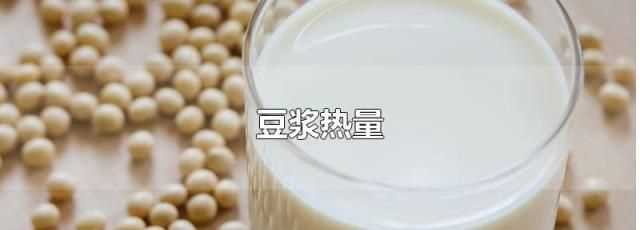 自己打的豆漿熱量高嗎