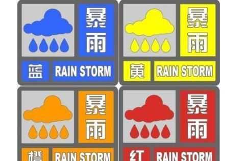 暴雨等級分為哪幾個等級