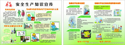 居民安全生產(chǎn)知識宣傳材料彩頁