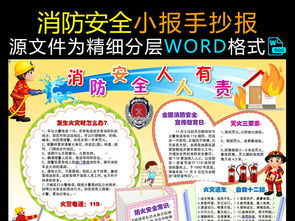 防火安全應(yīng)急演練知識(shí)教育手抄報(bào)