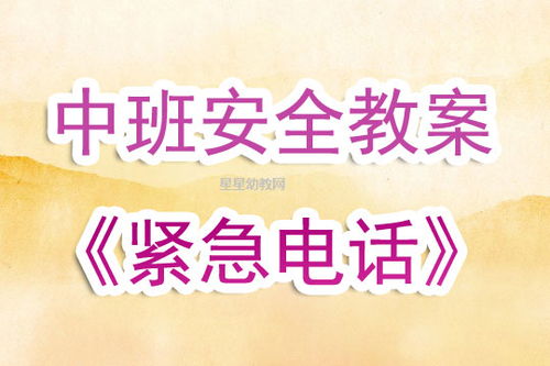 幼兒園中班安全知識目標