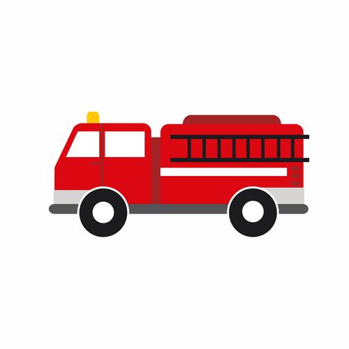 大班有關(guān)安全知識消防車(chē)畫(huà)畫(huà)