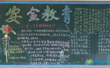 安全知識國慶黑板報