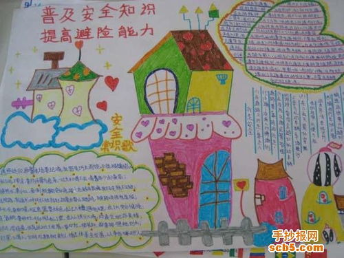 普及安全知識_提高避險能力手抄報