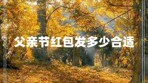 父親節紅包發(fā)多少合適