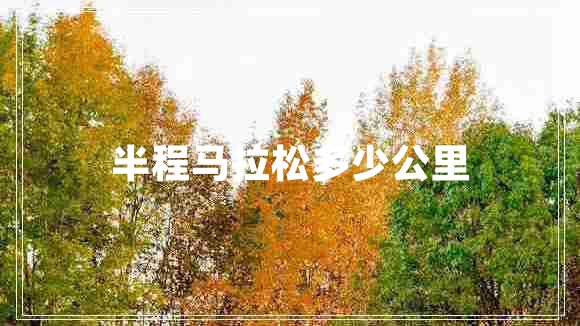 半程馬拉松多少公里