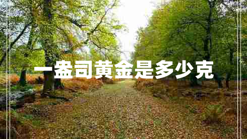 一盎司黃金是多少克