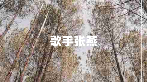 歌手張燕 歌手張燕