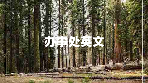 辦事處英文
