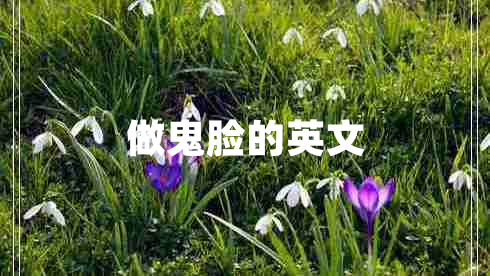 做鬼臉的英文
