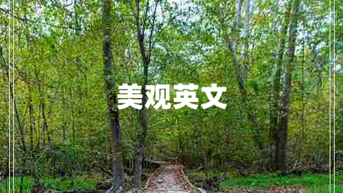 美觀(guān)英文