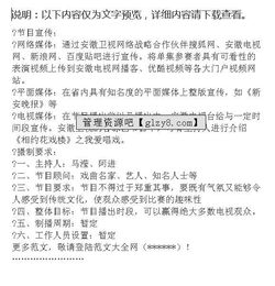 電視節目策劃方案范文
