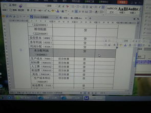 會(huì )計科目表利潤分配