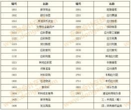 會(huì )計科目設置和使用