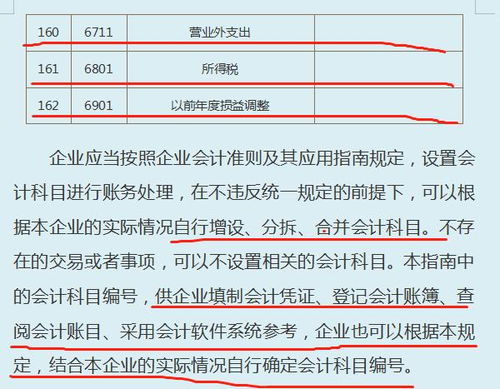應(yīng)用指南會(huì)計(jì)科目