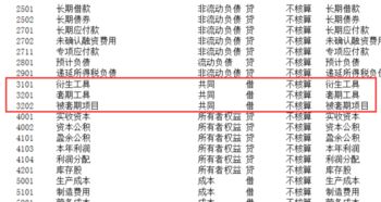 會(huì )計科目3開(kāi)頭的科目