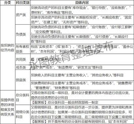 核算,會計科目,項目