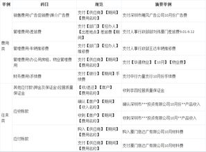 會(huì )計科目摘要編寫(xiě)