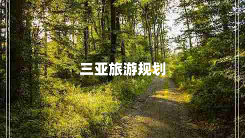 三亞旅游規劃