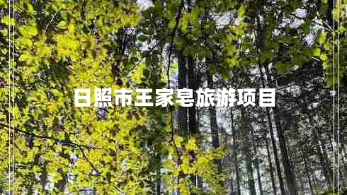 日照市王家皂旅游項目