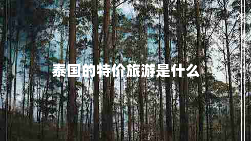 泰國的特價(jià)旅游是什么
