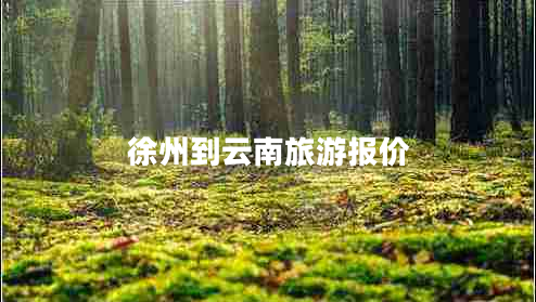 徐州到云南旅游報價(jià)