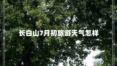 長(cháng)白山7月初旅游天氣怎樣