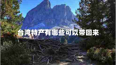 臺灣特產(chǎn)有哪些可以帶回來
