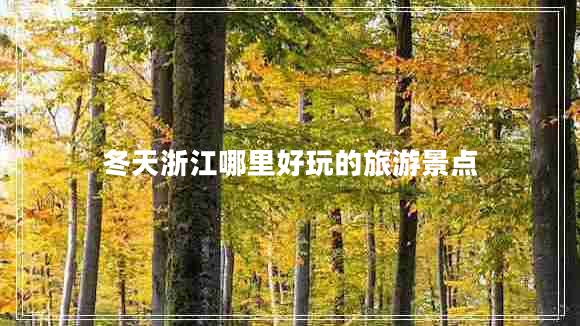 冬天浙江哪里好玩的旅游景點(diǎn)