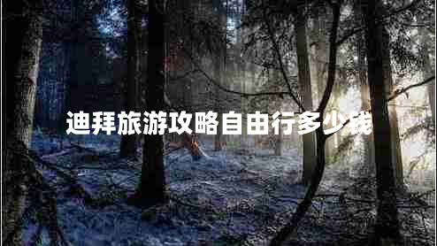 迪拜旅游攻略自由行多少錢(qián)