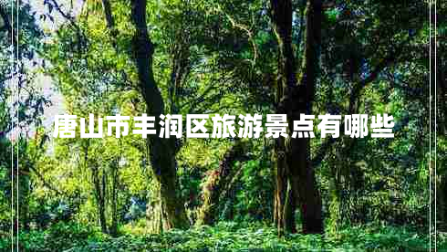 唐山市豐潤區旅游景點(diǎn)有哪些
