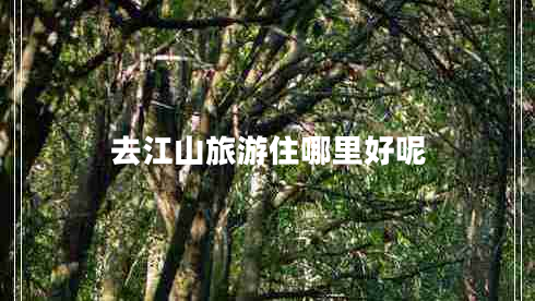 去江山旅游住哪里好呢 去江山旅游住哪里好呢