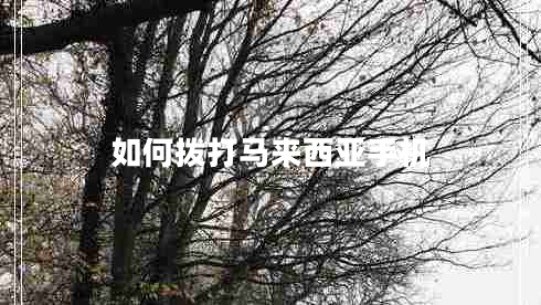 如何撥打馬來(lái)西亞手機