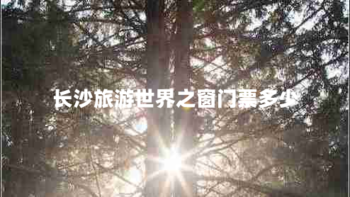 長(cháng)沙旅游世界之窗門(mén)票多少