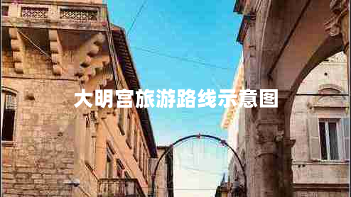 大明宮旅游路線(xiàn)示意圖