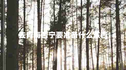 去青海西寧要準備什么東西