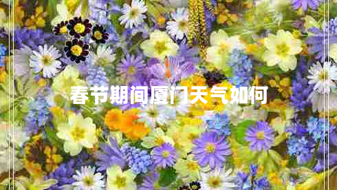 春節期間廈門(mén)天氣如何