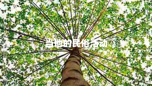 當地的民俗活動(dòng)