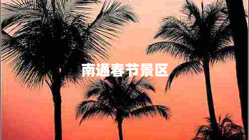 南通春節景區