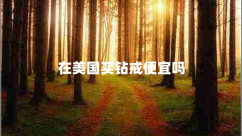 在美國買(mǎi)鉆戒便宜嗎