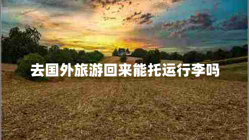 去國外旅游回來(lái)能托運行李嗎