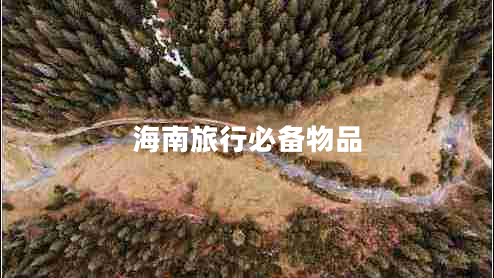海南旅行必備物品 海南旅行必備物品