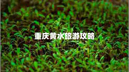 重慶黃水旅游攻略 重慶黃水旅游攻略