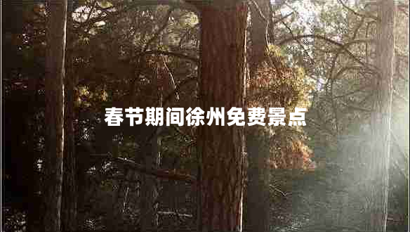 春節期間徐州免費景點(diǎn)