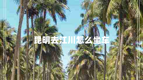 昆明去江川怎么坐車(chē)
